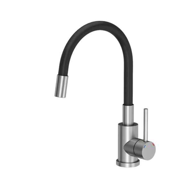 GRANITAL POMIVALNO KORITO QUADRON KURT 110 + MAGGIE ČRN SET Z ARMATURO