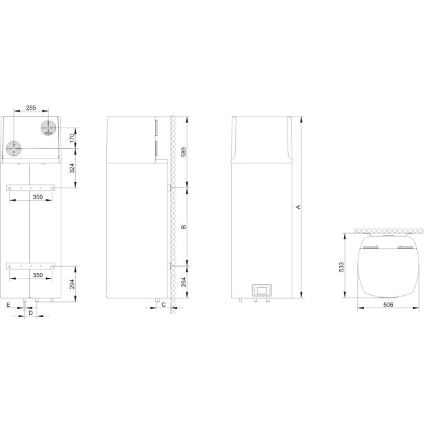 GRELNIK VODE S TOPLOTNO TIKI DHW LT 100