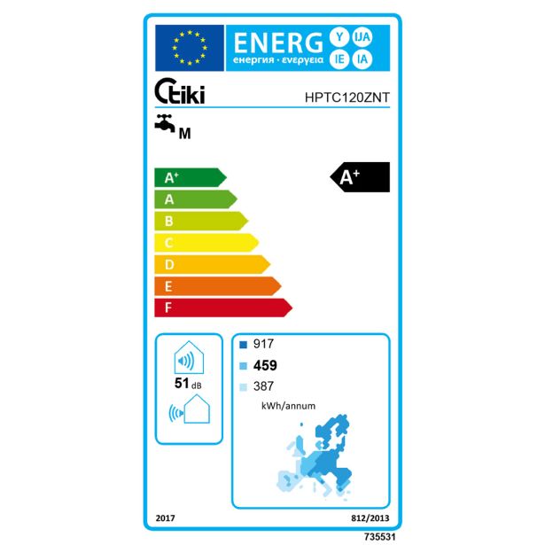 GRELNIK VODE S TOPLOTNO TIKI DHW LT 120