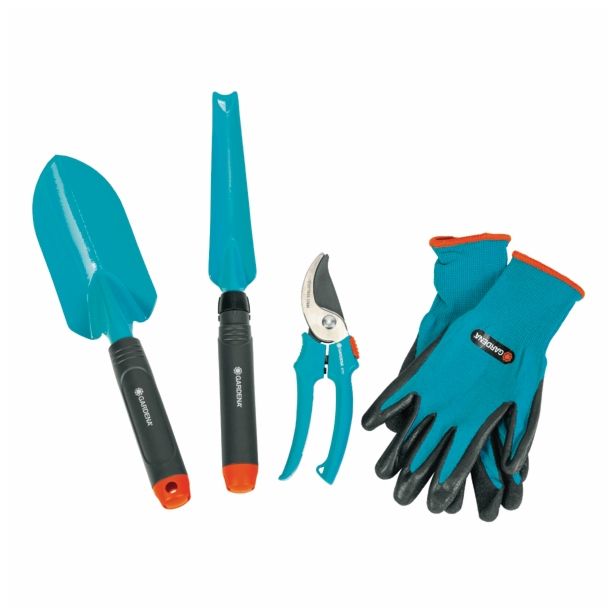 GRN CVETLIČNEGA ORODJA GARDENA LOPATICA. ŠKARJE ROKAVICE