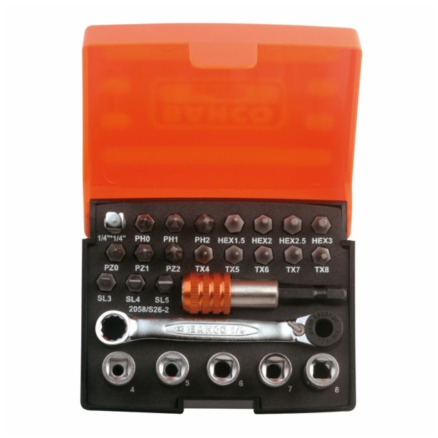 GRT VIJAČNIH NASTAVKOV BAHCO 25 DELNA 2058/S26