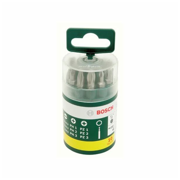 GRT VIJAČNIH NASTAVKOV BOSCH 10 DELNA V VALJU