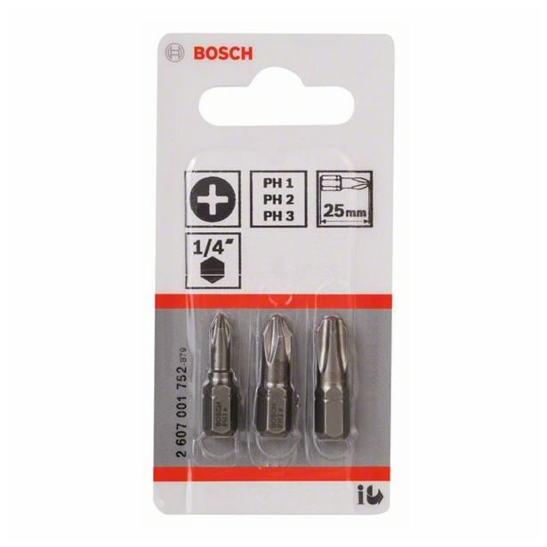 GRT VIJAČNIH NASTAVKOV BOSCH 3 DELNA PH1+PH2+PH3
