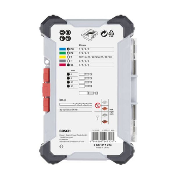GRT VIJAČNIH NASTAVKOV BOSCH PRO 35-DELNI KOMPLET EXTRA HARD