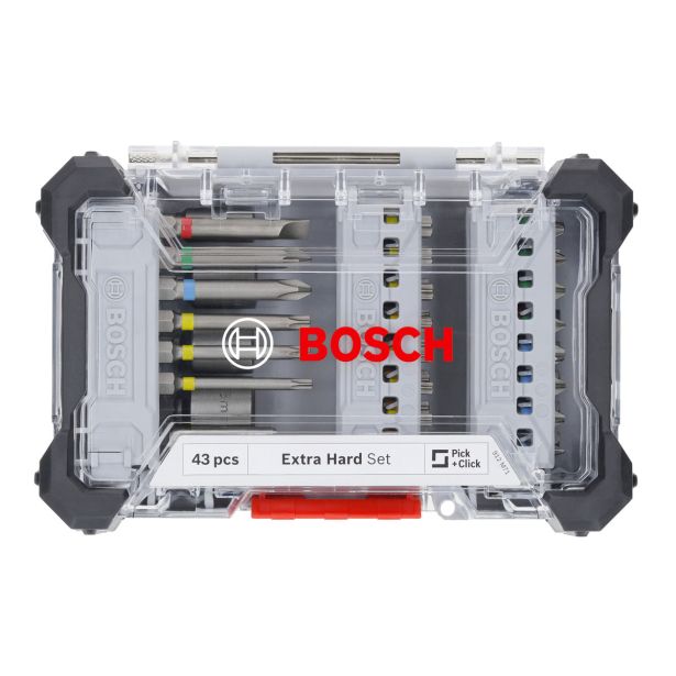 GRT VIJAČNIH NASTAVKOV BOSCH PRO 43-DELNI KOMPLET EXTRA HARD