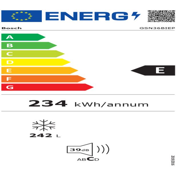 ZAMRZOVALNA OMARA BOSCH GSN36BIEP