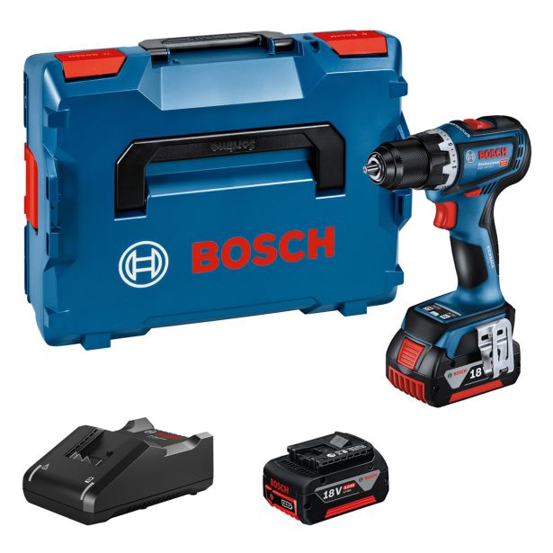 AKUMULATORSKI VRTALNIK BOSCH PROFESSIONAL GSR 18V-90 C 2X18V 2AH; KOVČEK
