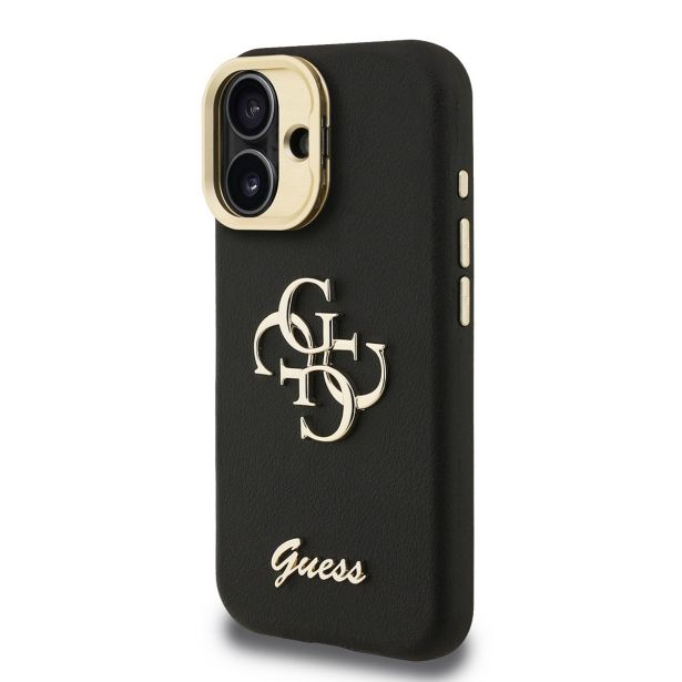GUESS CAM STAND GUHCP16SPCS4GSK OVITEK ZA IPHONE 16 S STOJALOM - ČRN