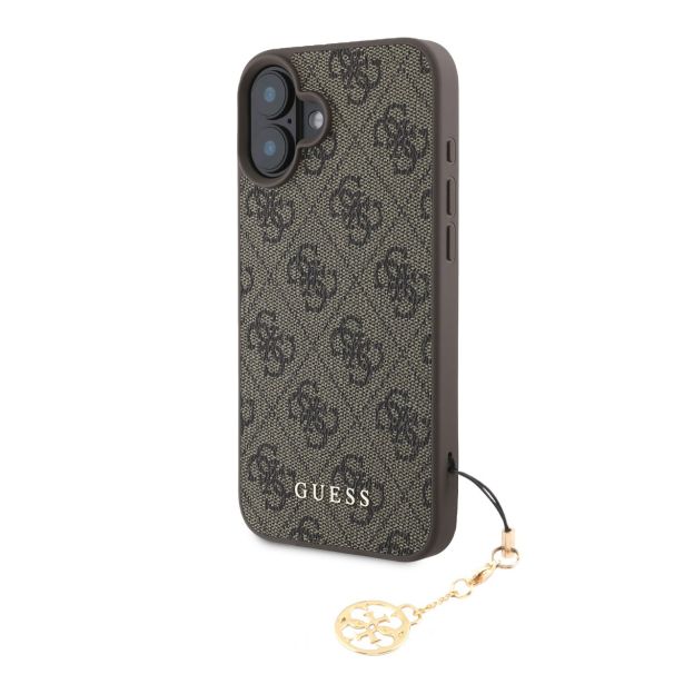GUESS GUHCP16SGF4GCW SILIKONSKI OVITEK Z OBESKOM ZA IPHONE 16E - RJAV