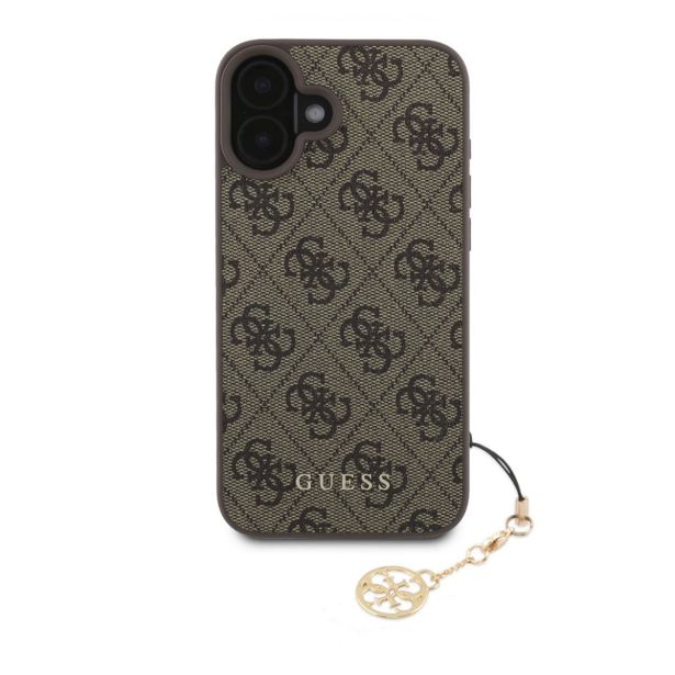 GUESS GUHCP16SGF4GCW SILIKONSKI OVITEK Z OBESKOM ZA IPHONE 16E - RJAV