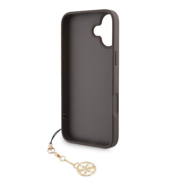 GUESS GUHCP16SGF4GCW SILIKONSKI OVITEK Z OBESKOM ZA IPHONE 16E - RJAV