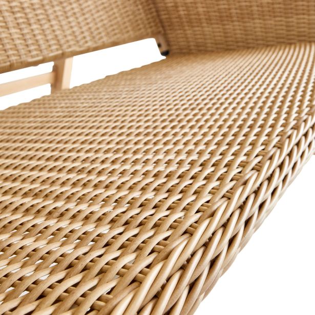 GUGALNIK 3P MEDENA JEKLO Z UČINKOM LESA PLETENO SPUNPOLY