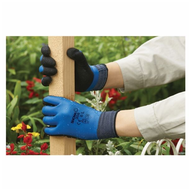 GUMENE ROKAVICE 306 ŠT. XL/9 DUAL LATEX PENASTA PREVLEKA