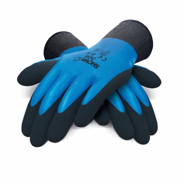 GUMENE ROKAVICE 306 ŠT. XL/9 DUAL LATEX PENASTA PREVLEKA