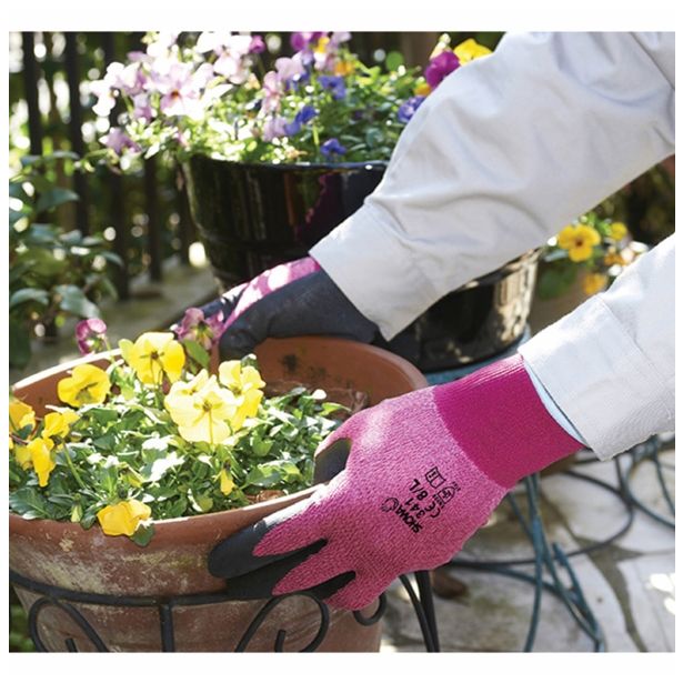 GUMENE ROKAVICE 341 ŠT. M/7 TEHNIČNA Z LATEKS PREMAZOM