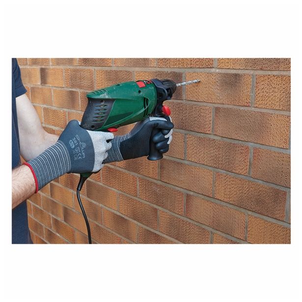 GUMENE ROKAVICE 381 ŠT. L/8 MIKROPORNI NITRIL BARVA SIVA