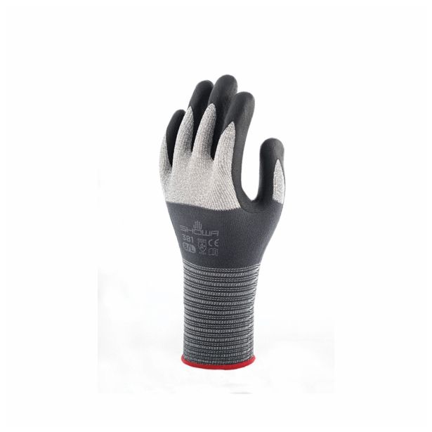 GUMENE ROKAVICE 381 ŠT. XL/9 MIKROPORNI NITRIL BARVA SIVA