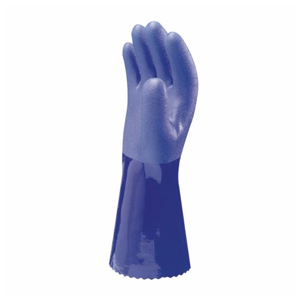 GUMENE ROKAVICE 660 ŠT. XL/10 MODRA KISLINOODPORNA