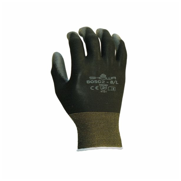 GUMENE ROKAVICE B0 502 ŠT M/7 POLIURETAN BARVA ČRNA