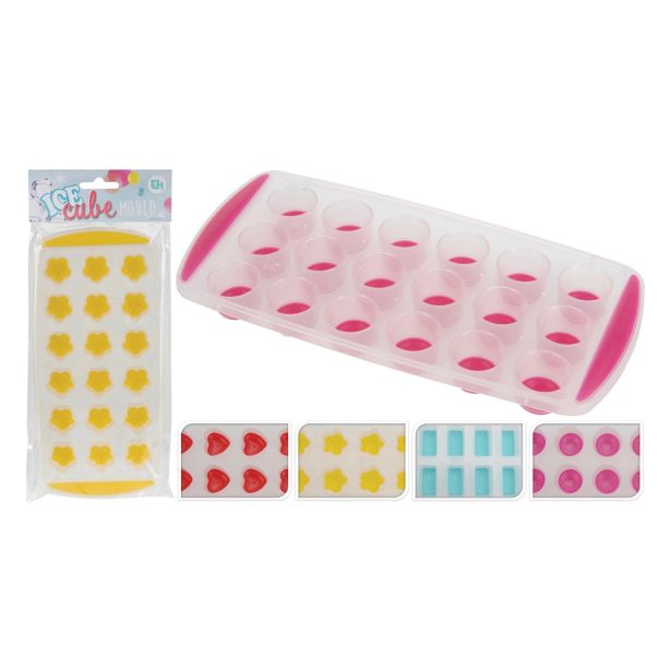 PRIBOR ZA PIJAČE MODEL ZA LEDENE KOCKE H&S SILIKON BARVNI