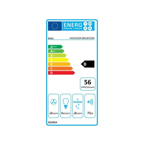 STENSKA KUHINJSKA NAPA BEKO HCG61620X