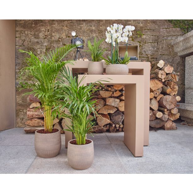 KERAMIČNI NOTRANJI LONEC HEMERA 25 CM TAUPE