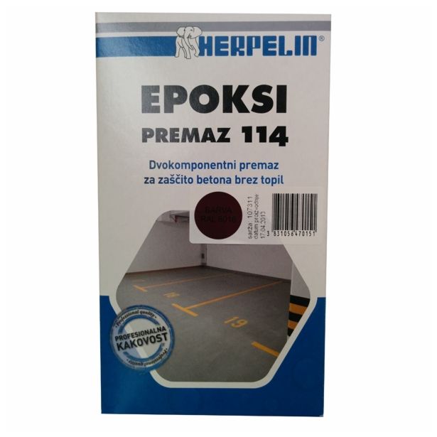 EPOKSIDNI PREMAZ AMAL HERPELIN 114 RAL 8016 1KG 2K - RJAVA