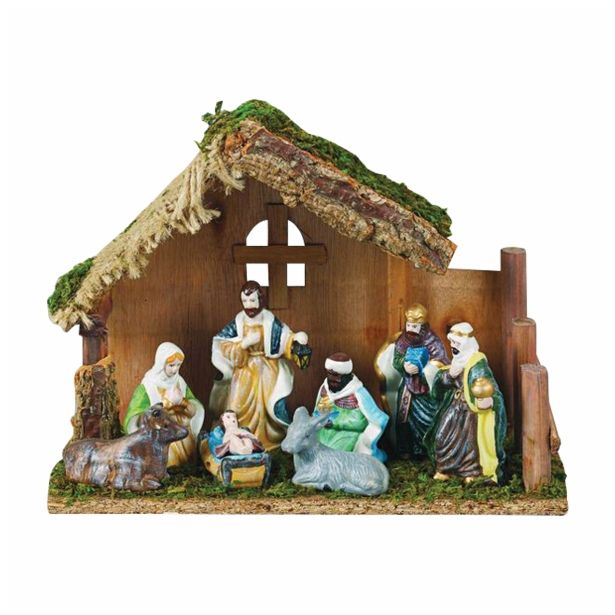 JASLICE GLOSSTYLE HIŠA IN 8 FIGUR IZ PORCELANA