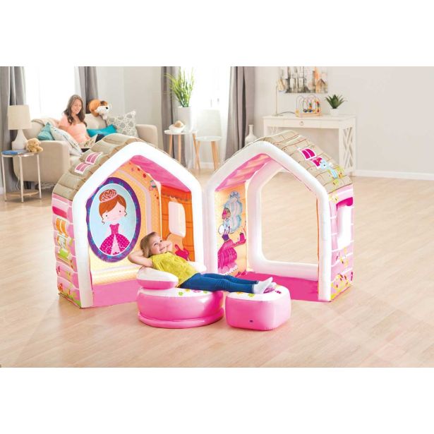 NAPIHLJIVA IGRAČA INTEX HIŠICA ZA PRINCESKE 124X109X122 CM