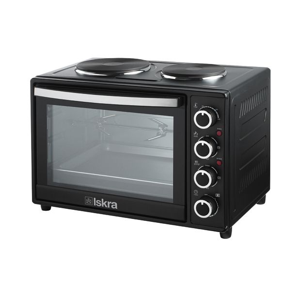 MINI PEČICA ISKRA HL38RCT-ČRNA DVE PLOŠČI