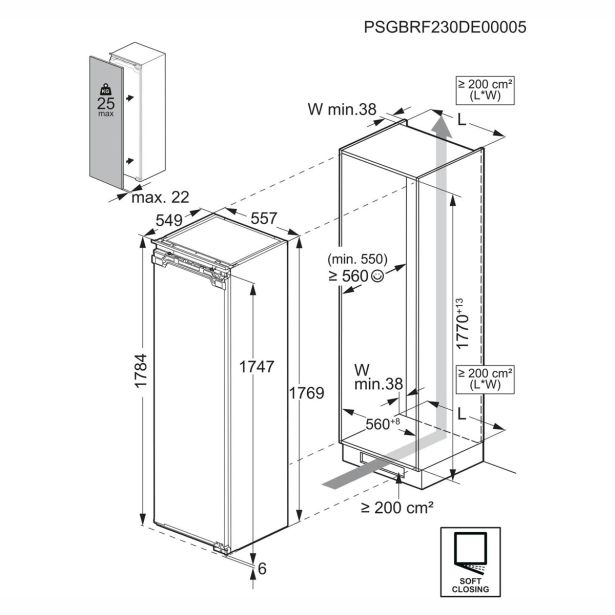 HLADILNIK AEG TK7DS181EC
