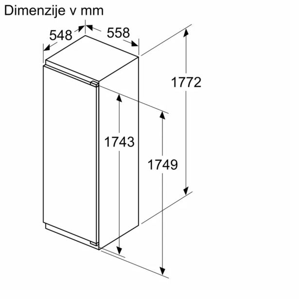 HLADILNIK BOSCH KIR81VFE0