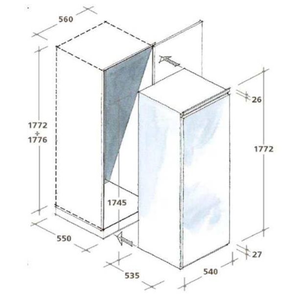 HLADILNIK CANDY CFLO 3550 E/N