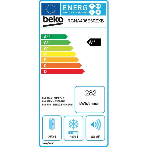 HLADILNIK IN ZAMRZOVALNIK BEKO RCNA 406E30ZXB