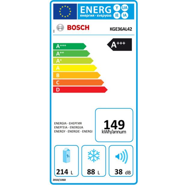 HLADILNIK IN ZAMRZOVALNIK BOSCH KGE 36AL42