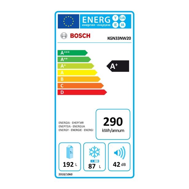 HLADILNIK IN ZAMRZOVALNIK BOSCH KGN 33NW20
