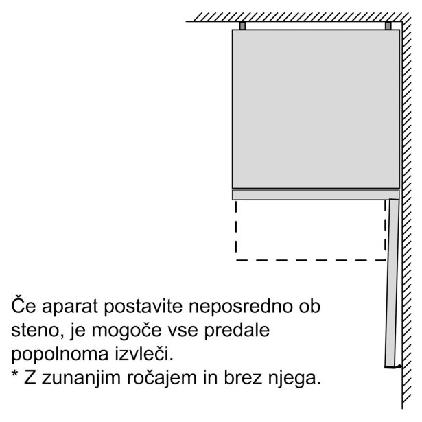 HLADILNIK IN ZAMRZOVALNIK BOSCH KGN33NLEB