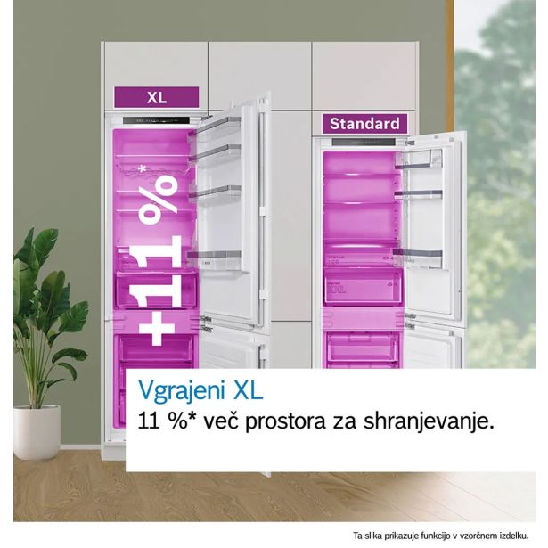 VGRADNI HLADILNIK Z ZAMRZOVALNIKOM BOSCH KIN96NSE0