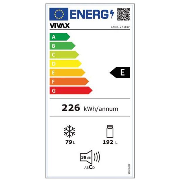 HLADILNIK IN ZAMRZOVALNIK VIVAX CFRB-271ELF