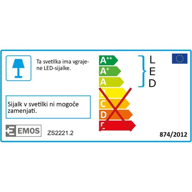 LED ZUNANJI REFLEKTOR EMOS HOBBY SLIM 2X20W NW S STOJALOM