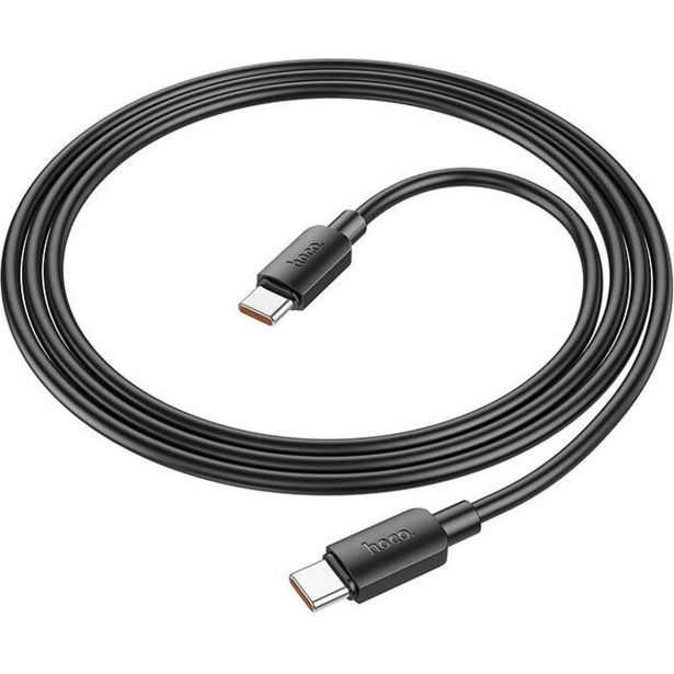 HOCO PODATKOVNI POLNILNI KABEL X96 TYPE C NA TYPE C 1,M 100W 5A - ČRN