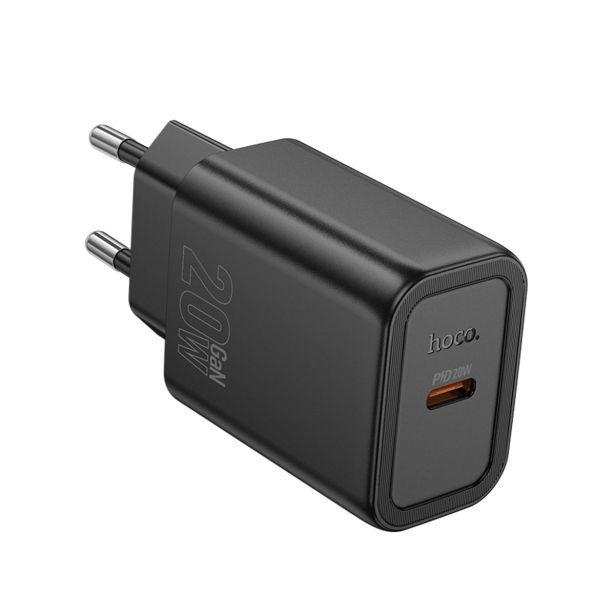 HOCO POLNILEC ADAPTER N60 GAN PD 20W TYPE C ZA SAMSUNG, IPHONE - ČRN