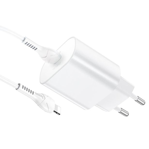 HOCO POLNILEC N22 JETTA PD 25W TYPE C S KABLOM TYPE C NA LIGHTNING ZA IPHONE - BEL