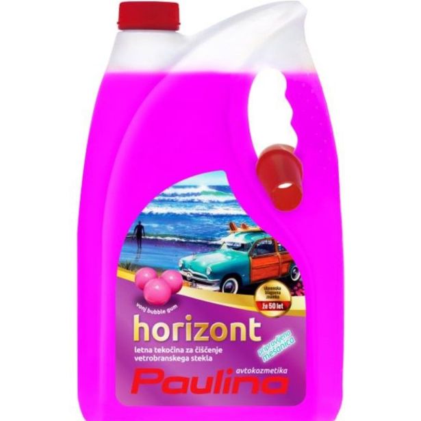 PAULINA HORIZONT LETNA TEKOČINA ZA VETROBRANSKO STEKLO 5L BUBBLE GUM