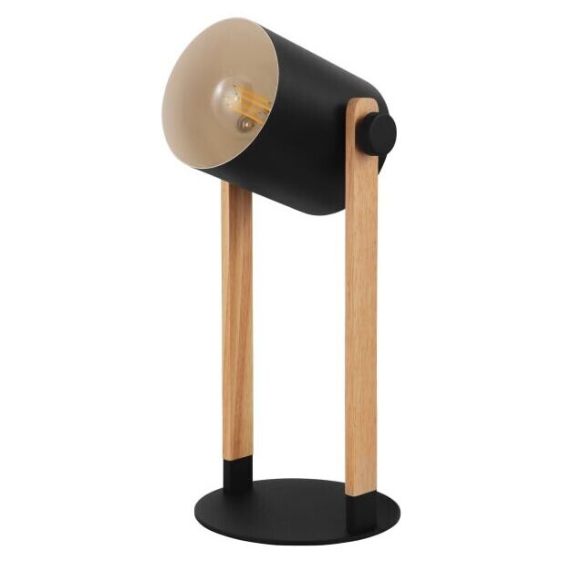 NAMIZNA SVETILKA EGLO HORNWOOD 1XE27 LES / ČRNA