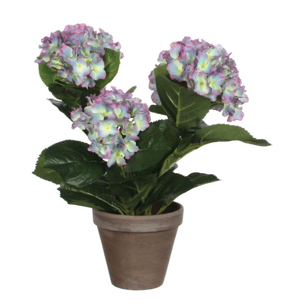 UMETNA LONČNICA MICA HORTENZIJA VIOLIČNA V SI H40XD35CM