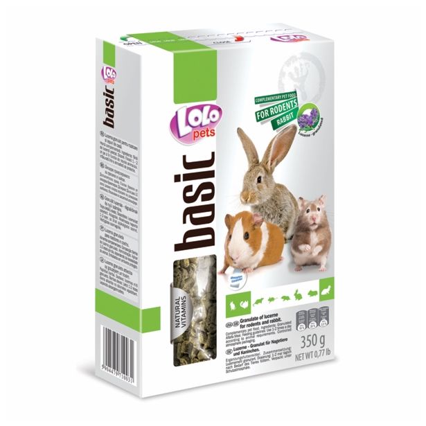 HRANA ZA GLODALCE LOLO PETS BRIKETI LUCERNE 300 G