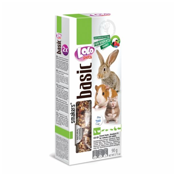 HRANA ZA GLODALCE LOLO PETS KREKER Z GOZDNIMI SADEŽI 2/1