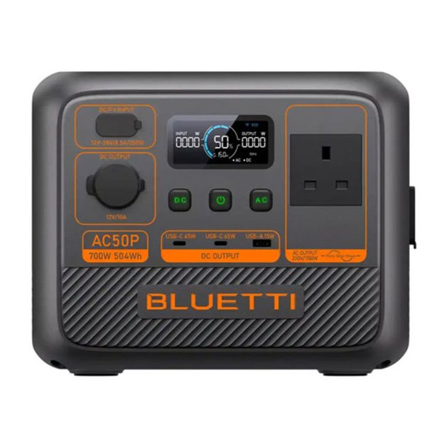 HRANILNIK EL. ENERGIJE BLUETTI AC50P 700W 504WH PRENOSNA POLNILNA POSTAJA