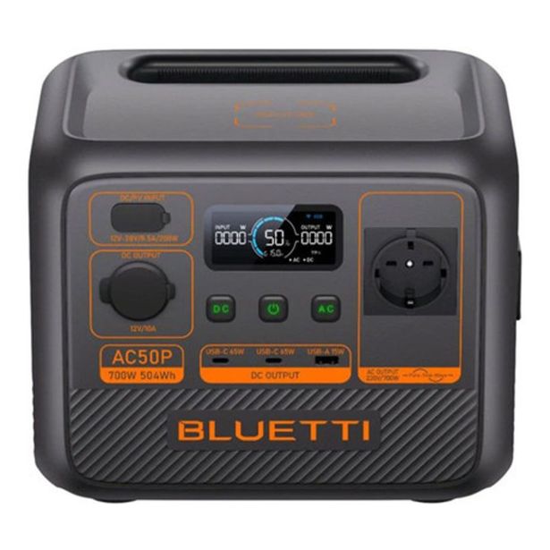HRANILNIK EL. ENERGIJE BLUETTI AC50P 700W 504WH PRENOSNA POLNILNA POSTAJA